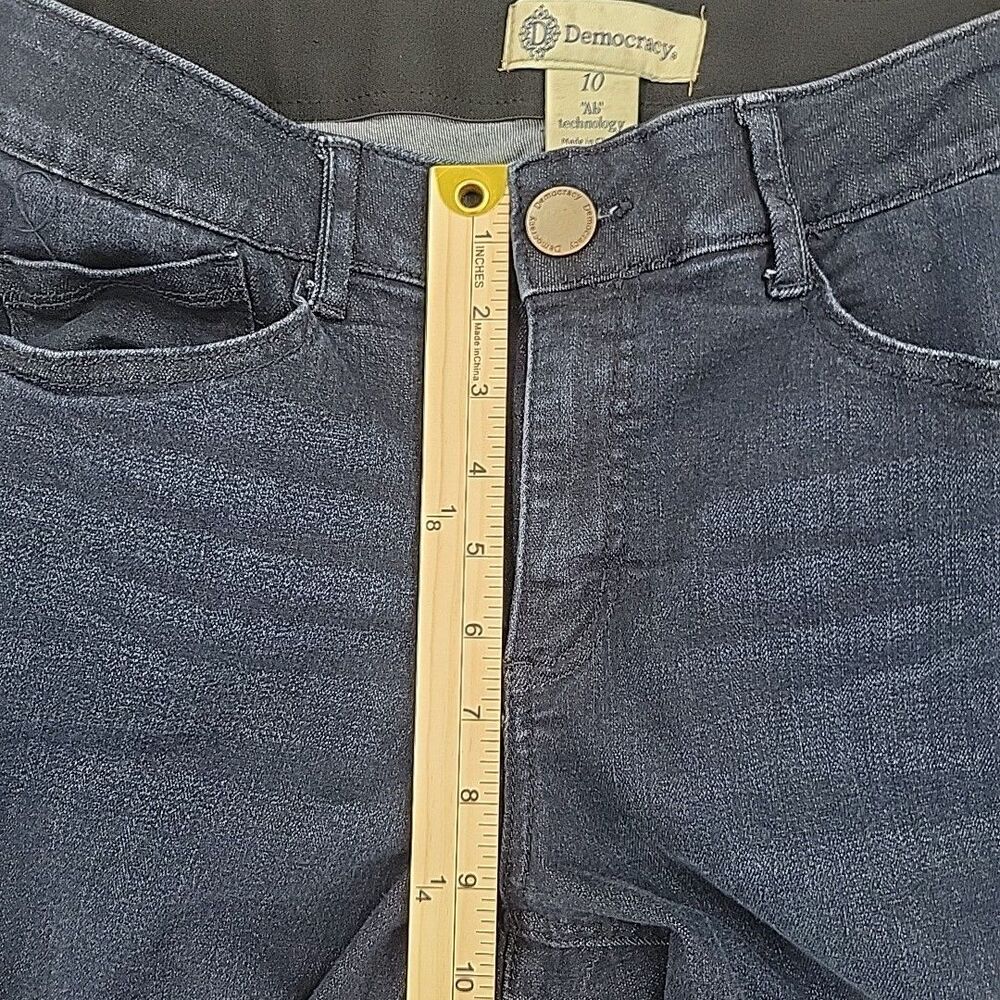 Democracy Womens Boot Cut Jeans Size 10 "Ab" Technology Stretch Waist 30x31 - Picture 9 of 11
